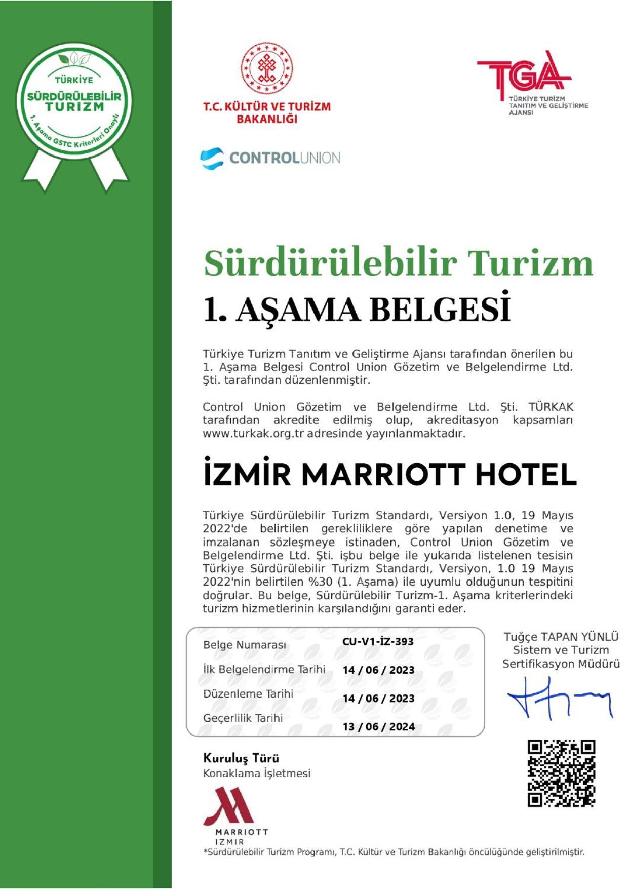 Izmir Marriott Hotel Dış mekan fotoğraf